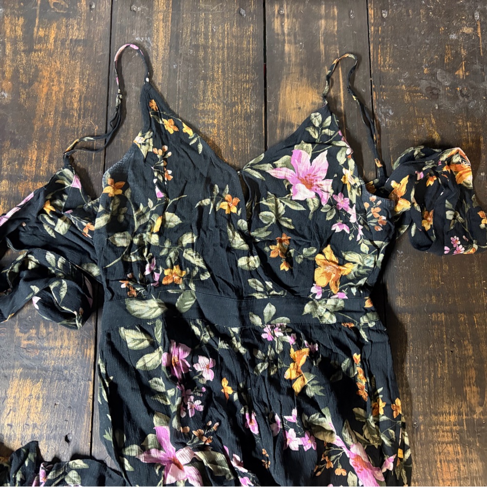 AE tie back wide leg jumpsuit